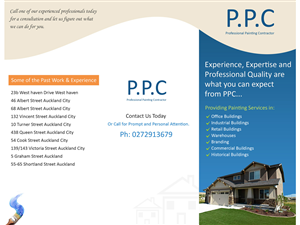 Brochure Design by DOT Technologies for Professional Painting Contractor | Design: #650009