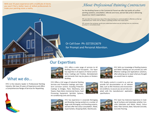 Brochure Design by DOT Technologies for Professional Painting Contractor | Design: #650014