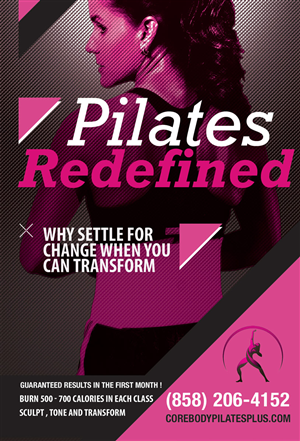 High Intensity Pilates Studio needs a business card and 5 x 7 post card design | Design de Papeterie par Munchie 2