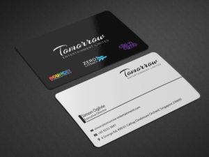 Parent company of several different entertainment businesses needs urgent business card design | Business Card Design by Riz'