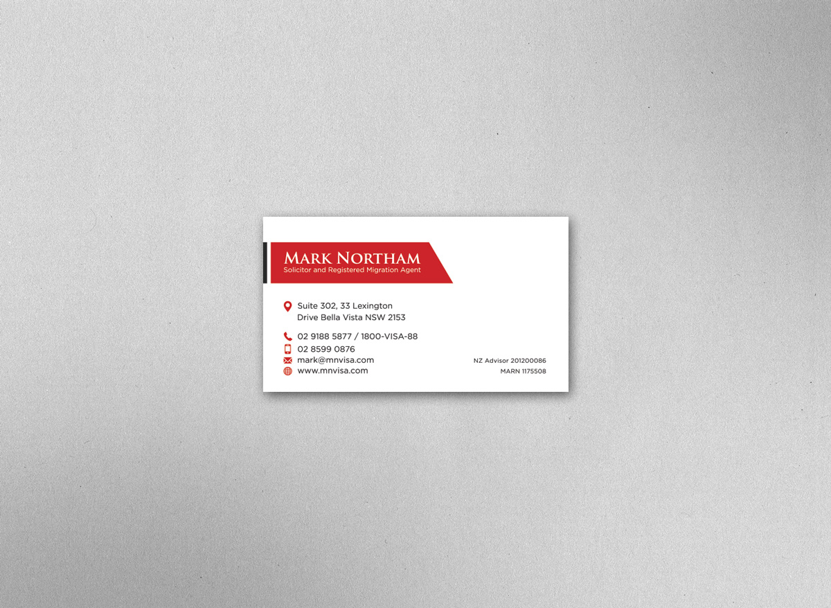 Business Card Design by De Zeel for Northam & Associates | Design #16771175