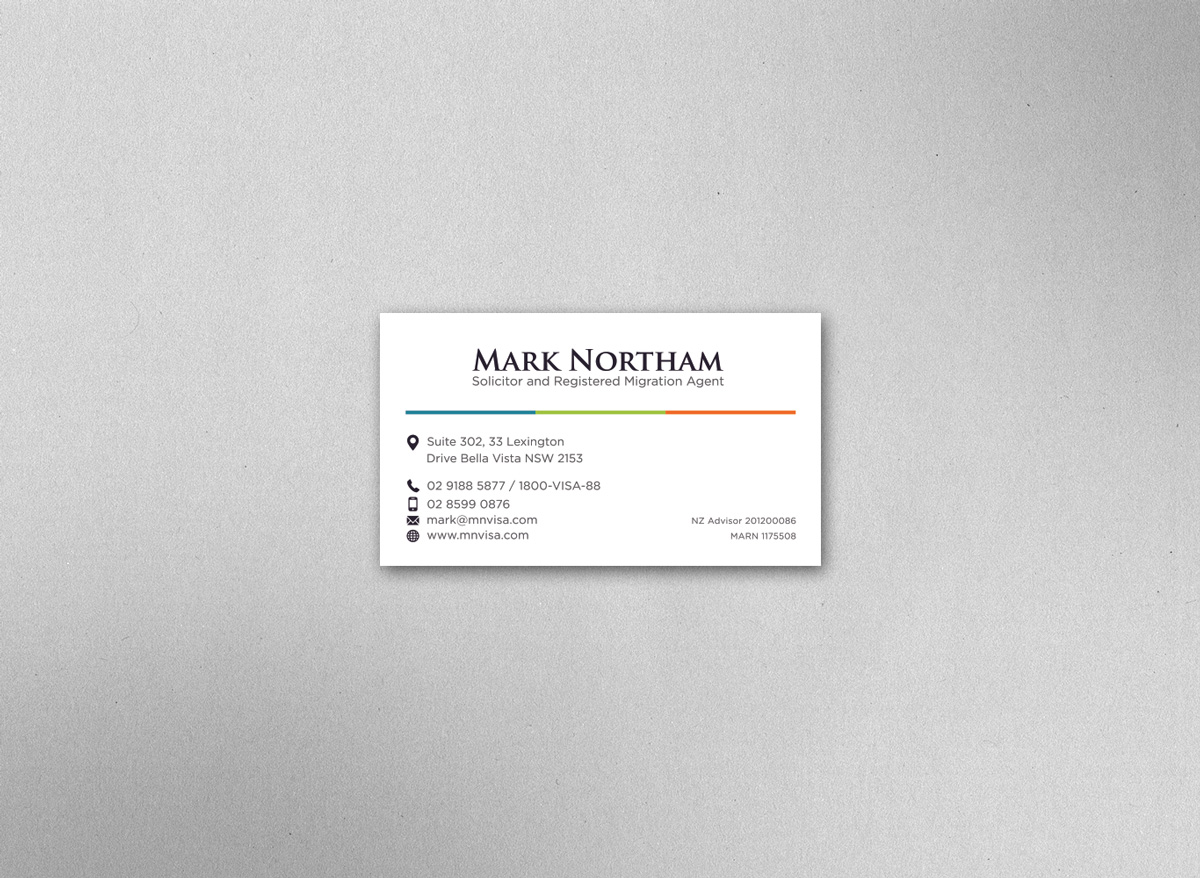 Business Card Design by De Zeel for Northam & Associates | Design #16774842