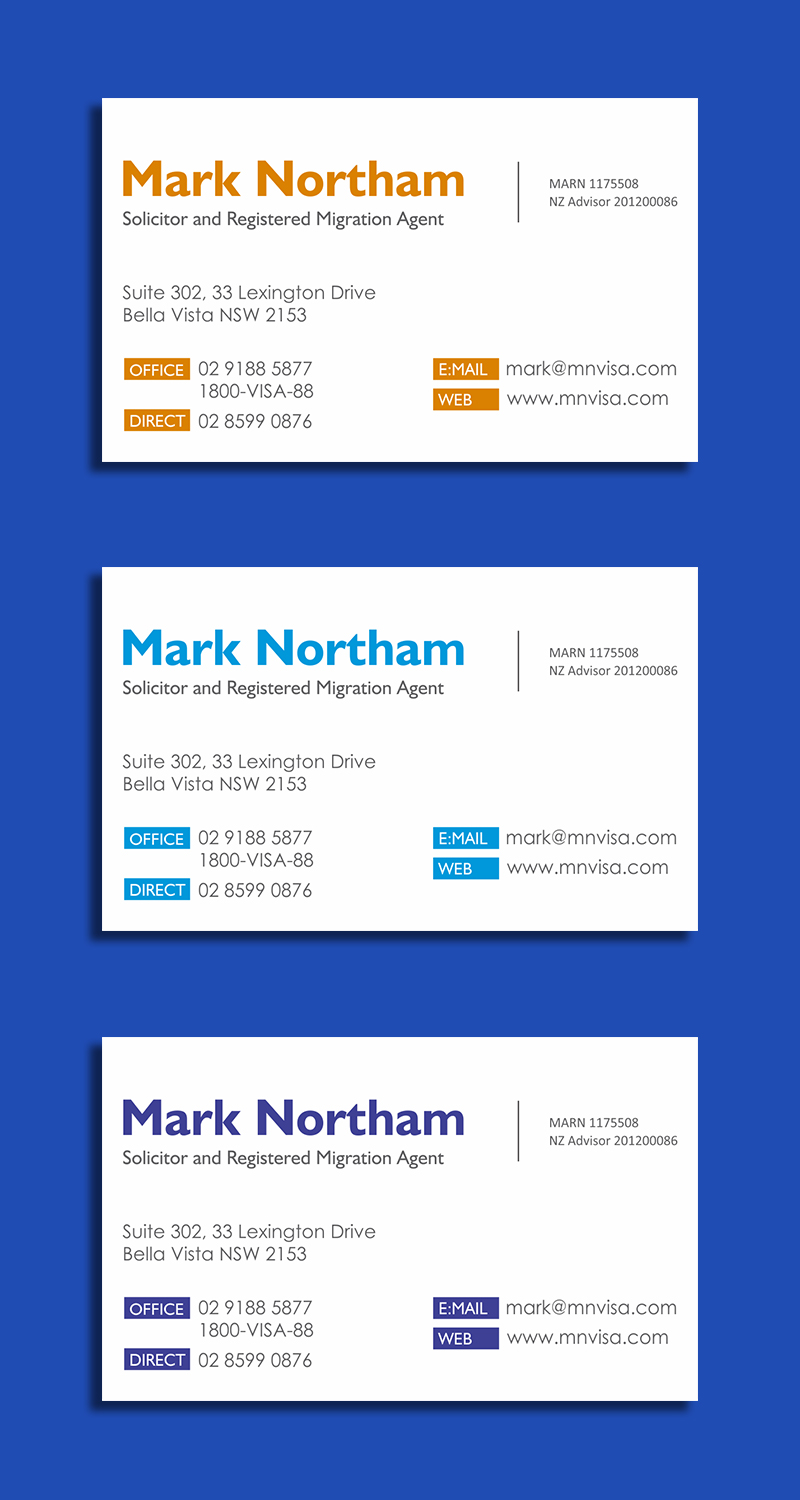 Business Card Design by Ernest Owusu for Northam & Associates | Design #16760000