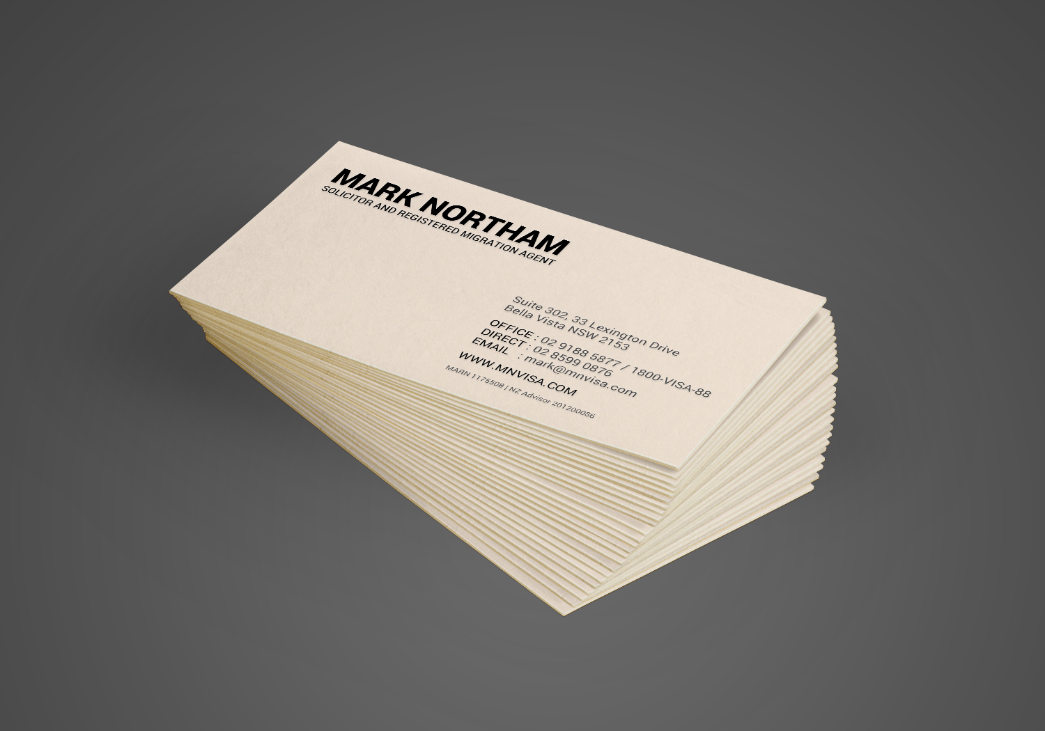 Diseño de Tarjeta de Presentación por chandrayaan.creative para Northam & Associates | Diseño #16769084