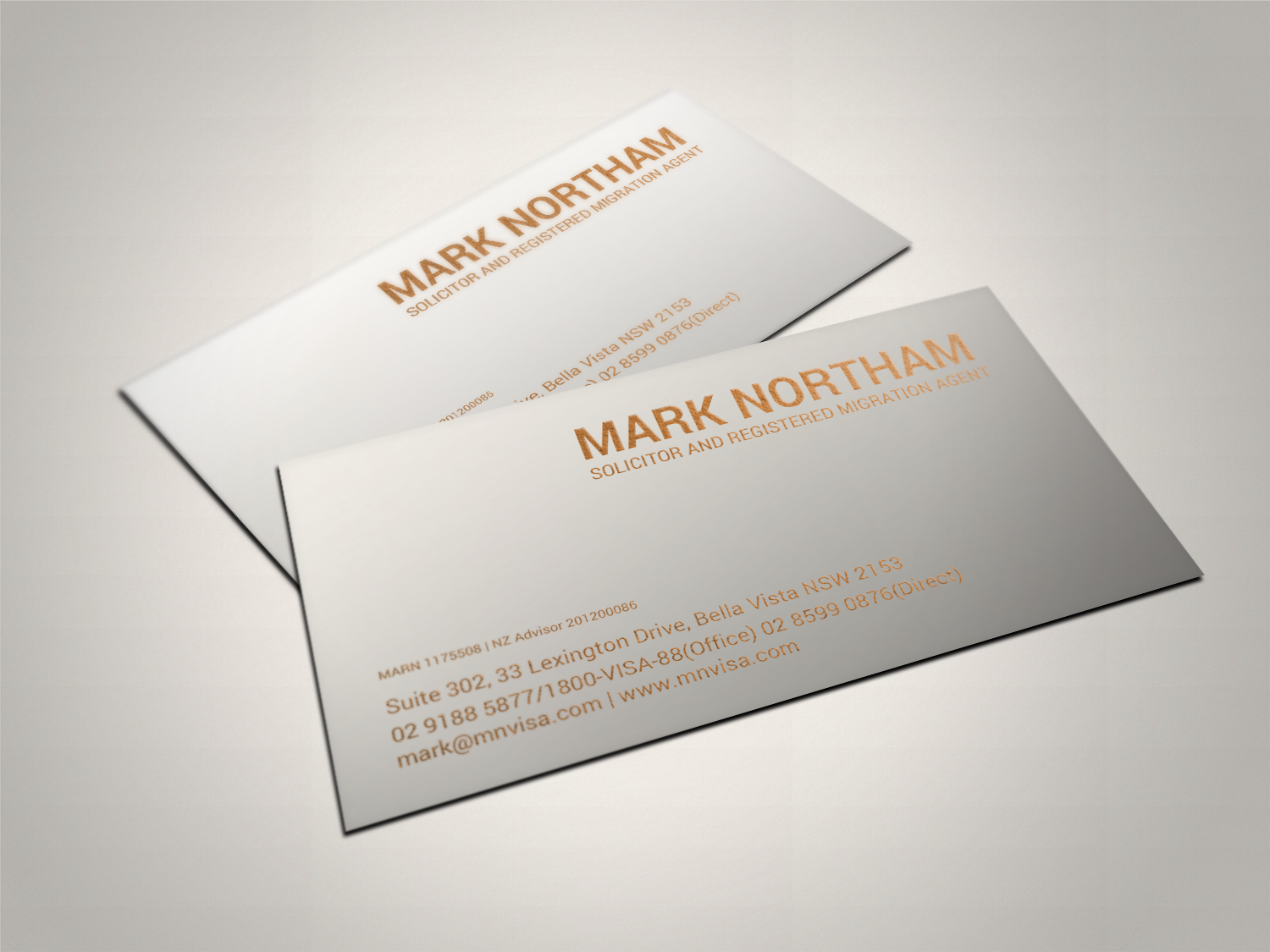 Diseño de Tarjeta de Presentación por chandrayaan.creative para Northam & Associates | Diseño #16769168