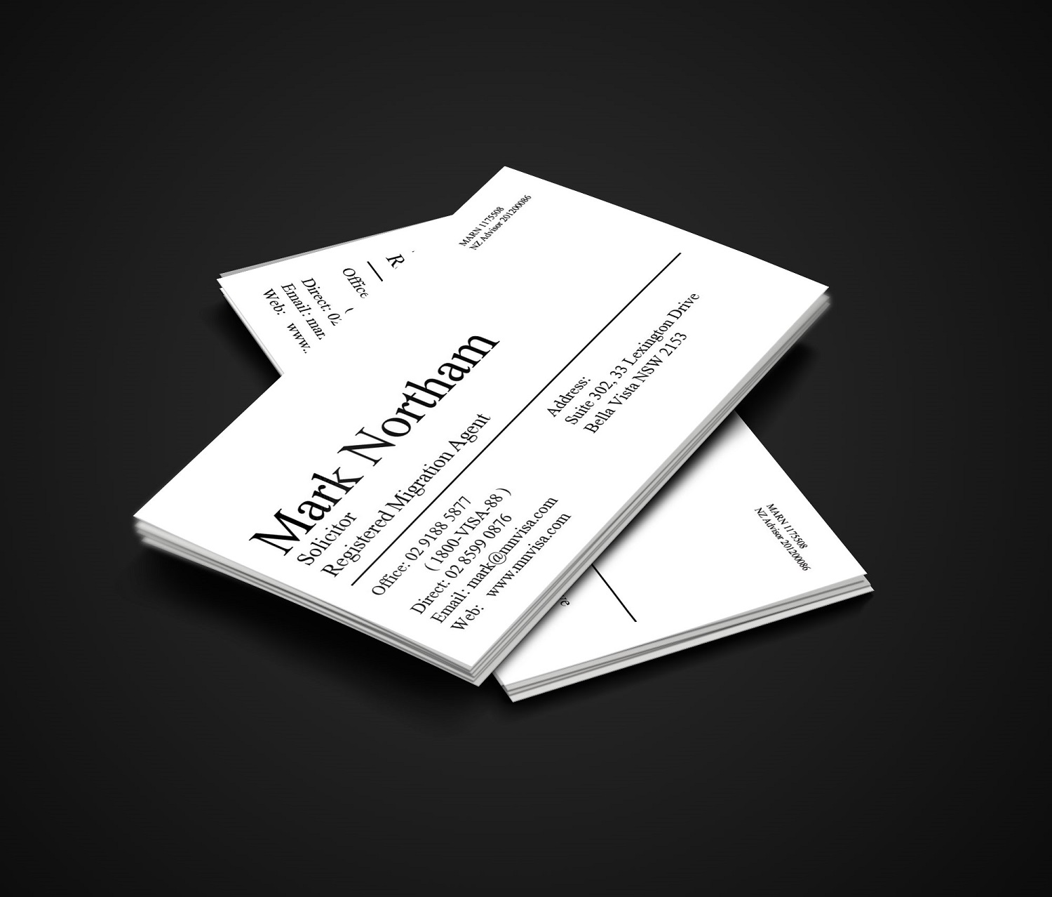 Design de Carte de Visite par moasis pour Northam & Associates | Design #16761496