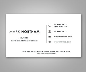 Diseño de Tarjeta de Presentación por shijujames26 para Northam & Associates | Diseño: #16832409