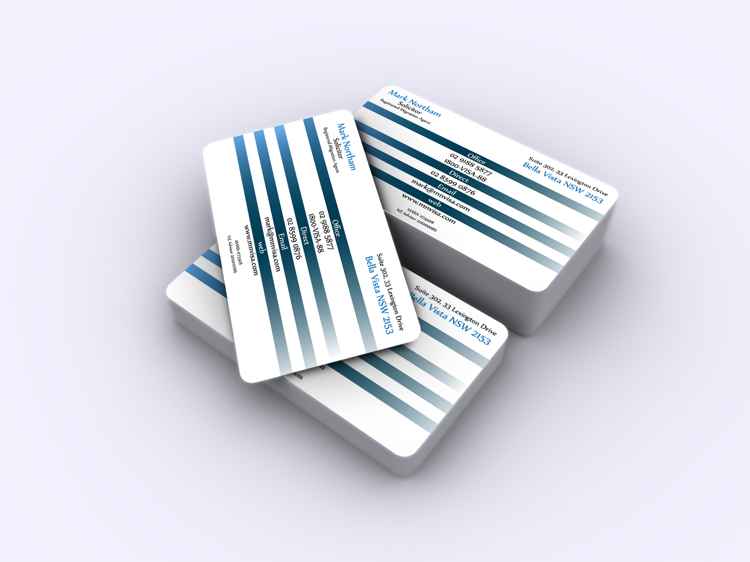 Business Card Design by A.STUDIO for Northam & Associates | Design #16771206