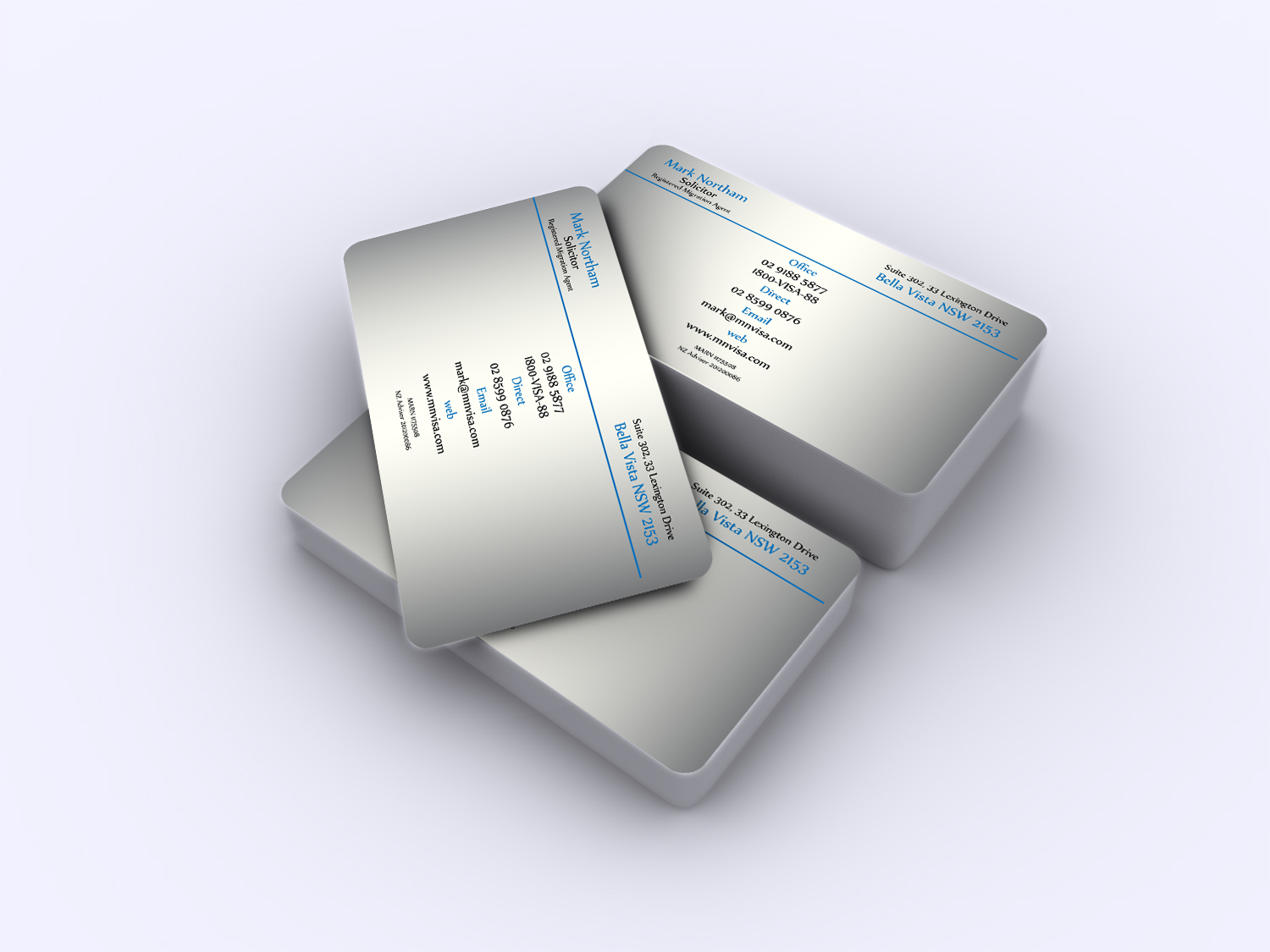 Business Card Design by A.STUDIO for Northam & Associates | Design #16771207