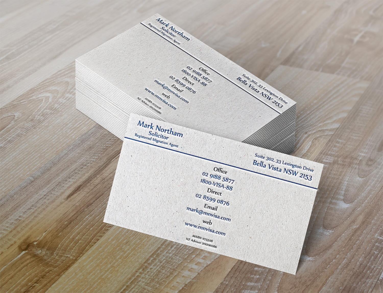 Business Card Design by A.STUDIO for Northam & Associates | Design #16771208