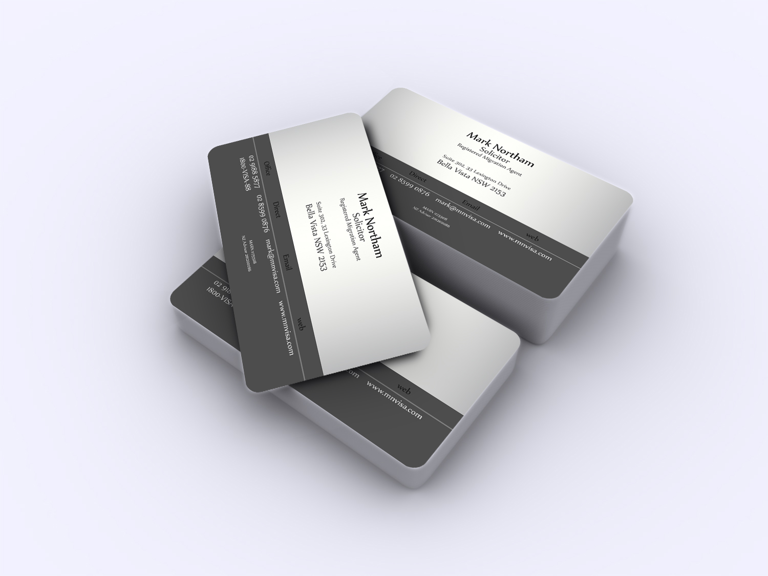 Business Card Design by A.STUDIO for Northam & Associates | Design #16771391
