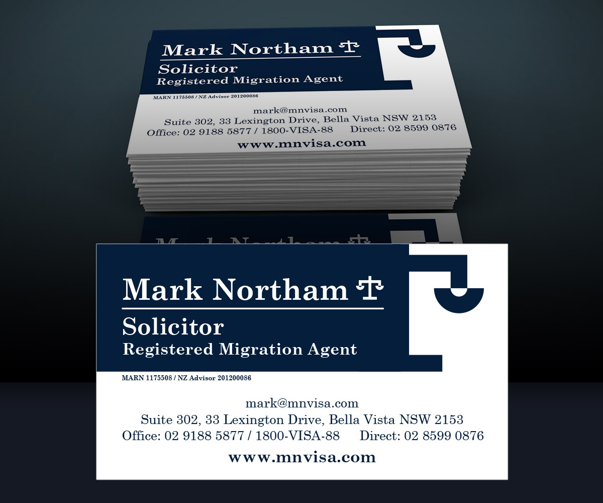 Diseño de Tarjeta de Presentación por Agarzaro para Northam & Associates | Diseño #16761962