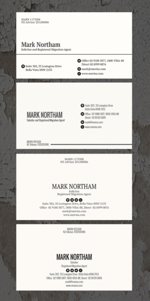 Business Card Design by Bmarketsmart for Northam & Associates | Design: #16775592