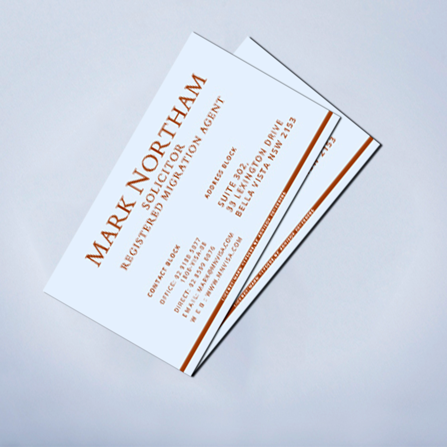 Business Card Design by Minimalist Studio for Northam & Associates | Design #16774636