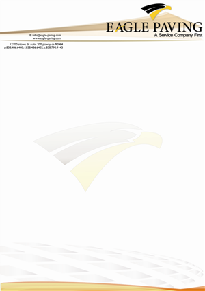 Stationery Design by Artikrafts for Eagle Paving | Design: #612107
