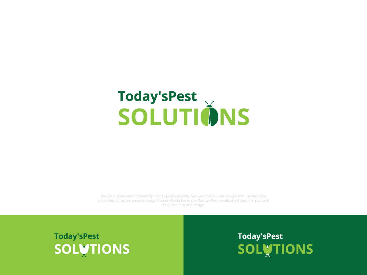 Logo-Design von Kejo87 für Today's Pest Solutions | Design #16773761