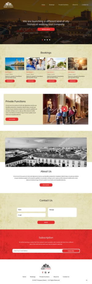 Web Design by pb for Dark Stories Pty Ltd | Design: #16812937