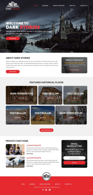 Web Design by pb for Dark Stories Pty Ltd | Design: #16812939
