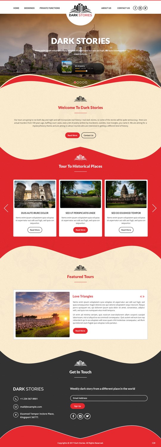 Web Design by pb for Dark Stories Pty Ltd | Design #16812941