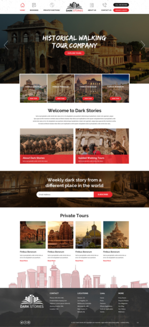 Web Design par pb pour Dark Stories Pty Ltd | Design : #16812957
