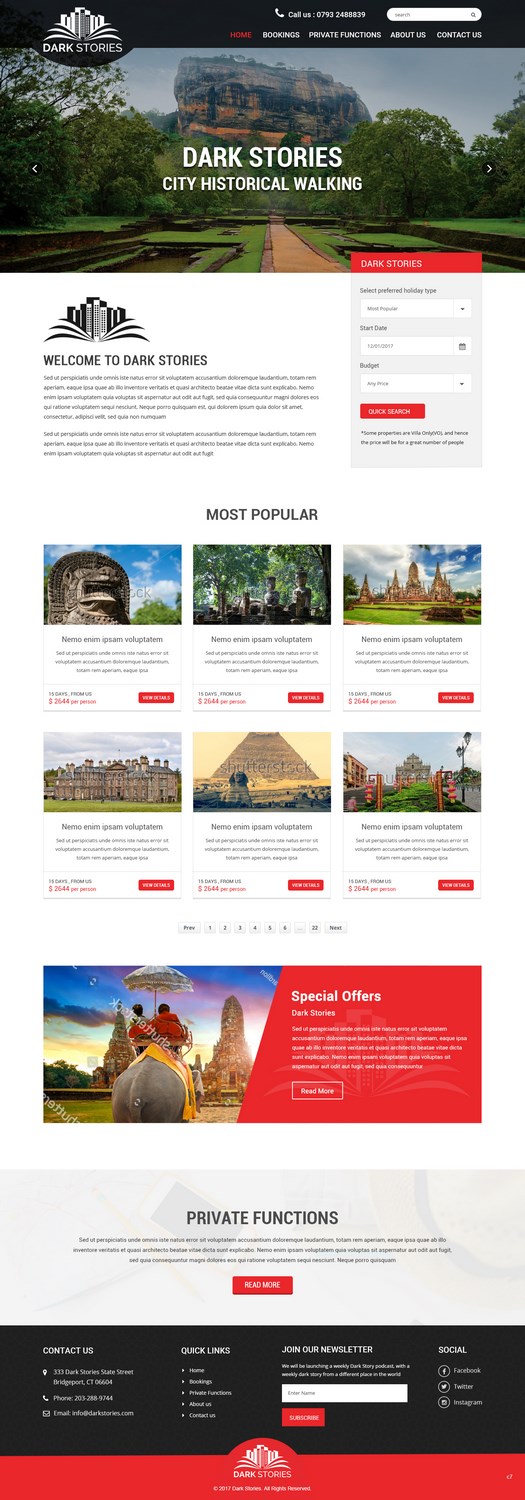 Web Design par pb pour Dark Stories Pty Ltd | Design #16812958