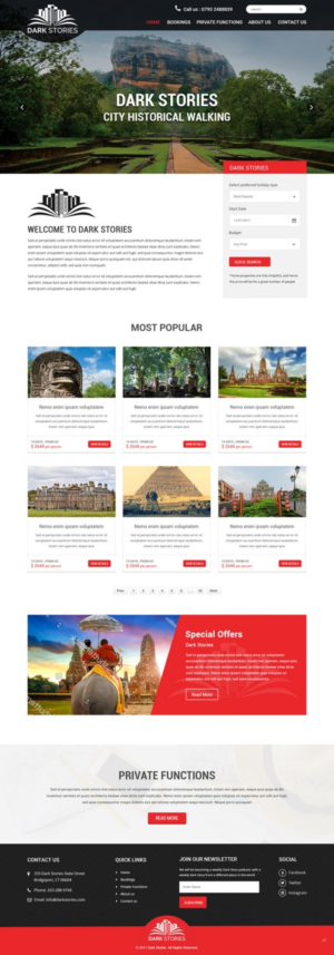 Web Design par pb pour Dark Stories Pty Ltd | Design : #16812958