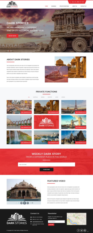Web Design par pb pour Dark Stories Pty Ltd | Design : #16812959