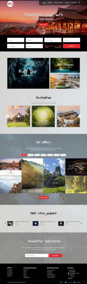 Web Design par pb pour Dark Stories Pty Ltd | Design : #16812965