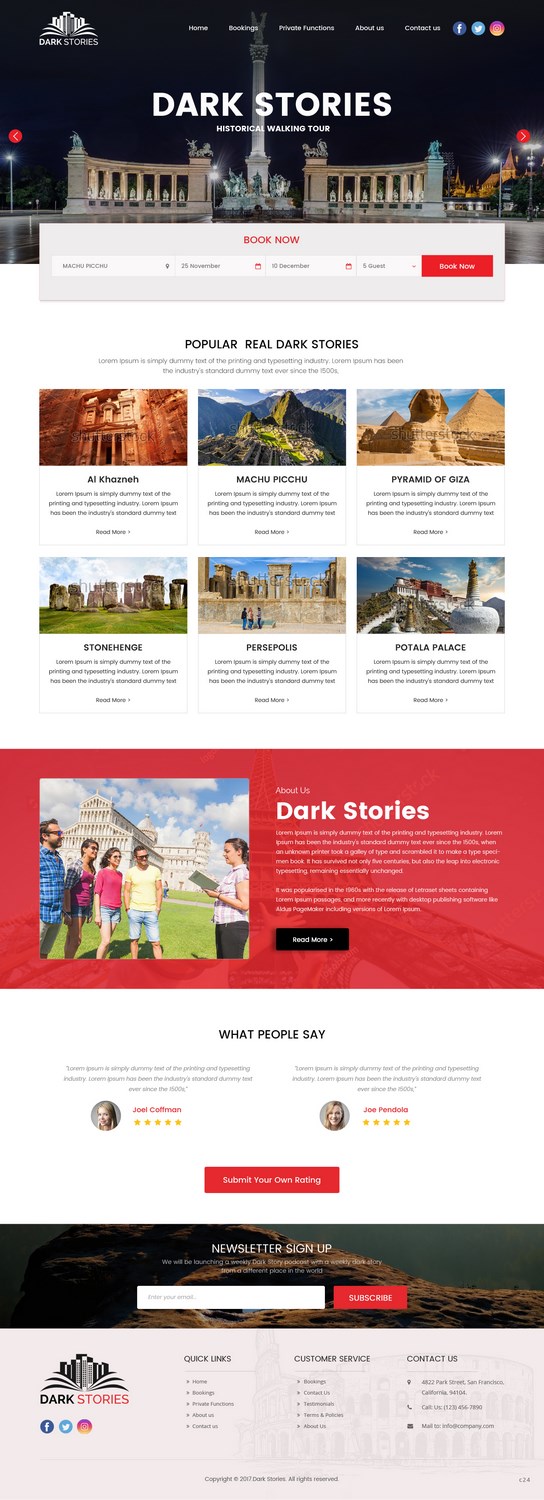 Web Design by pb for Dark Stories Pty Ltd | Design #16812970