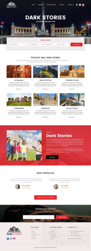 Web Design par pb pour Dark Stories Pty Ltd | Design : #16812970