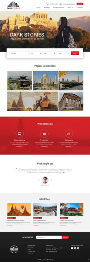 Web Design par pb pour Dark Stories Pty Ltd | Design : #16812985