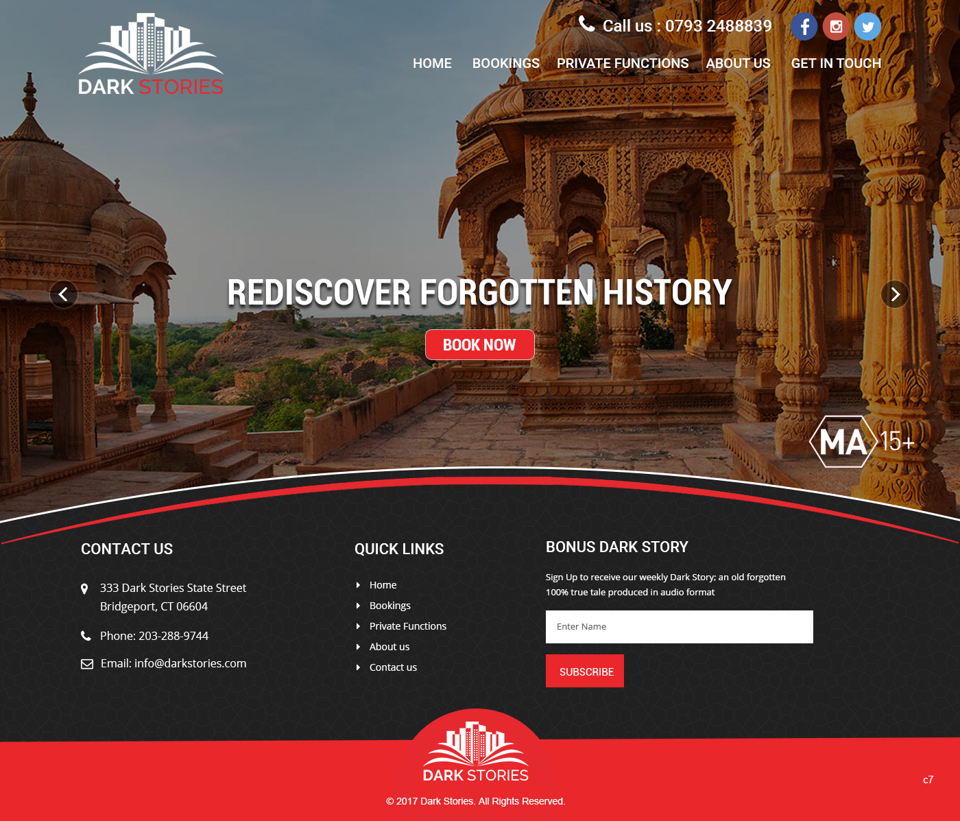 Web Design by pb for Dark Stories Pty Ltd | Design #16855121