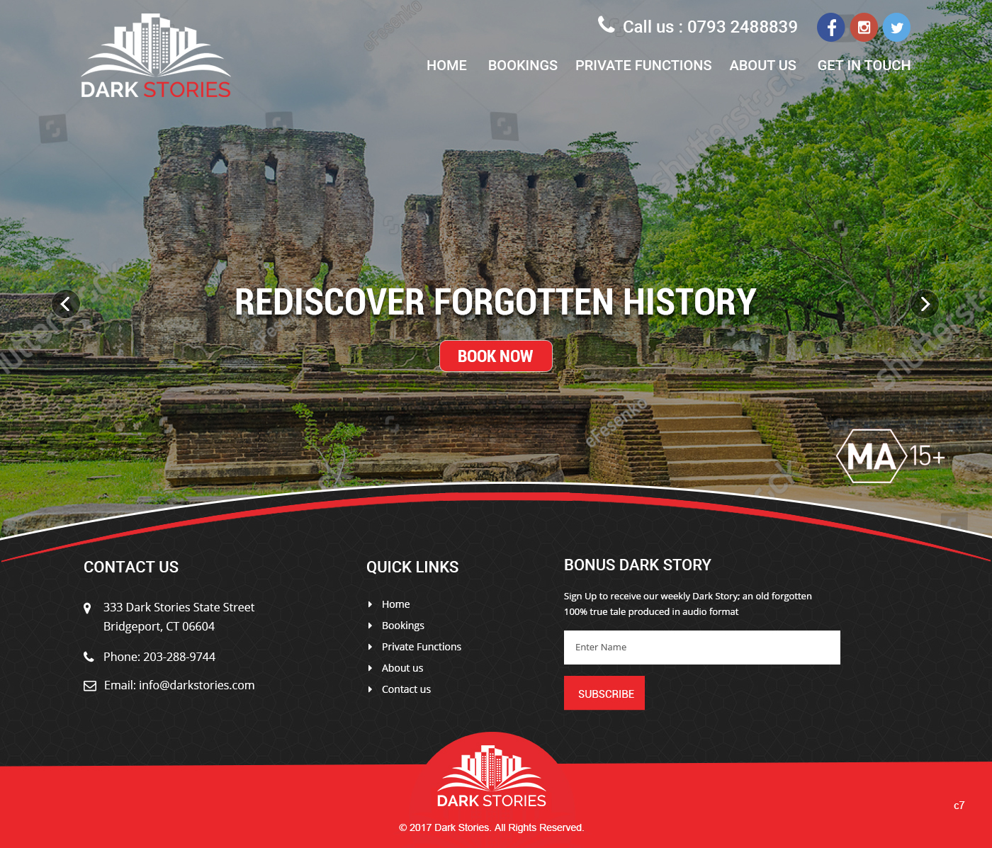 Web Design par pb pour Dark Stories Pty Ltd | Design : #16855123