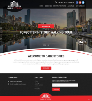 Web Design par pb pour Dark Stories Pty Ltd | Design : #16908248