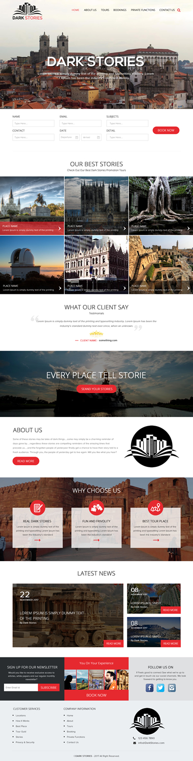 Web Design by rightway for Dark Stories Pty Ltd | Design #16833872