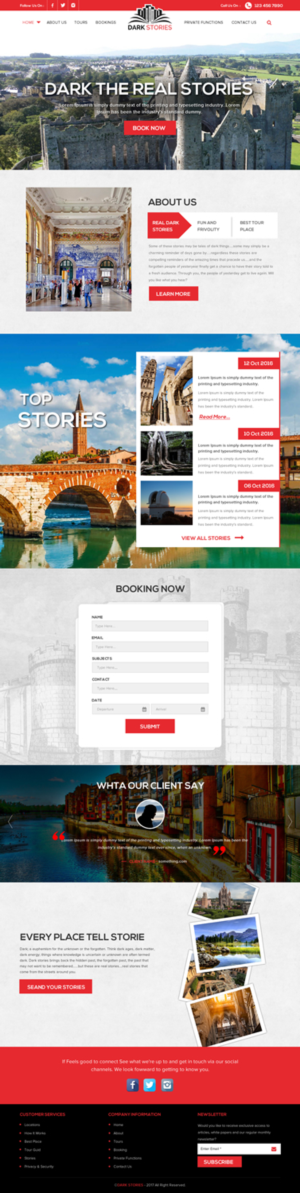 Web Design by rightway for Dark Stories Pty Ltd | Design: #16833873