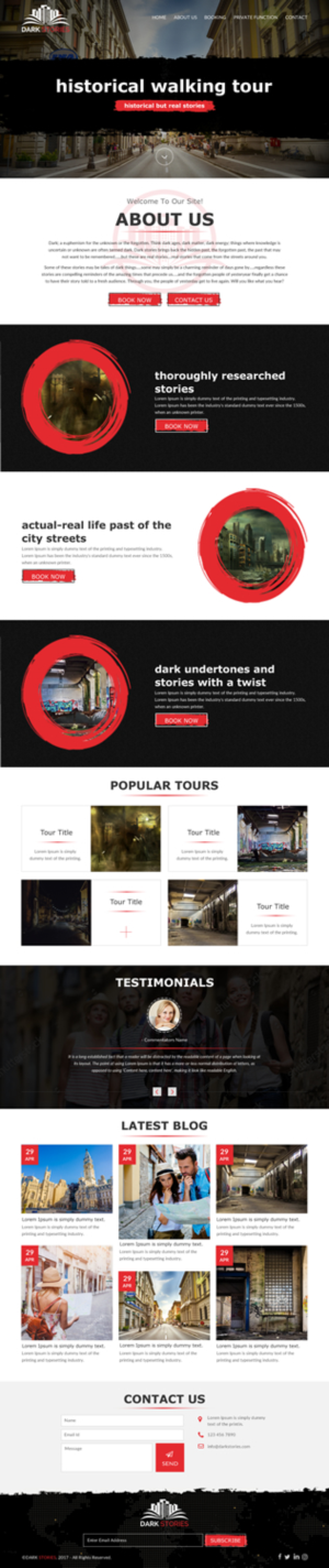 Web Design by rightway for Dark Stories Pty Ltd | Design: #16833874