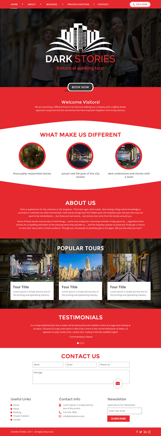 Web Design by rightway for Dark Stories Pty Ltd | Design #16833876