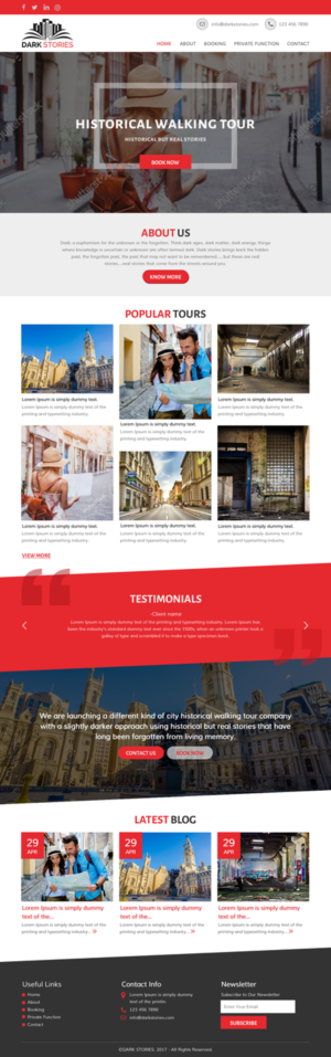 Web Design by rightway for Dark Stories Pty Ltd | Design: #16833877