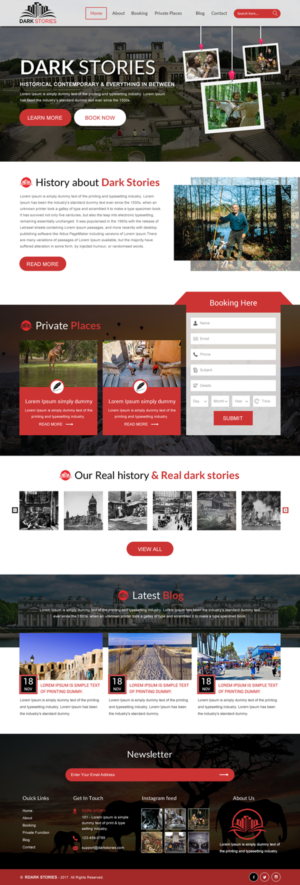 Web Design by rightway for Dark Stories Pty Ltd | Design: #16833886