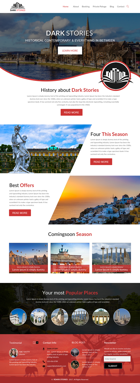 Web Design by rightway for Dark Stories Pty Ltd | Design #16833887