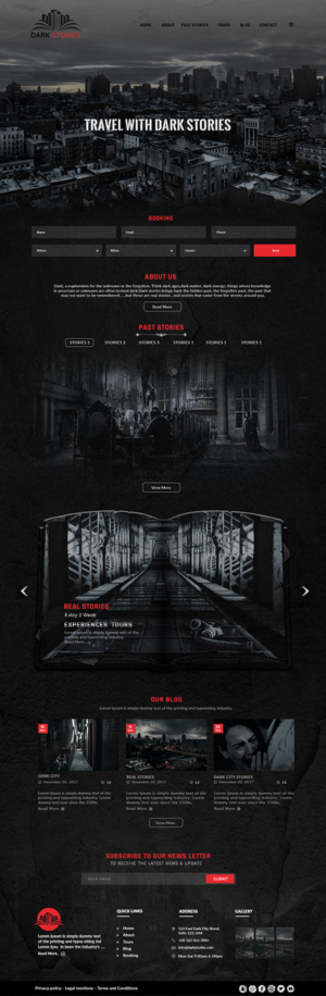 Web Design by bdesigner9 for Dark Stories Pty Ltd | Design #16832139