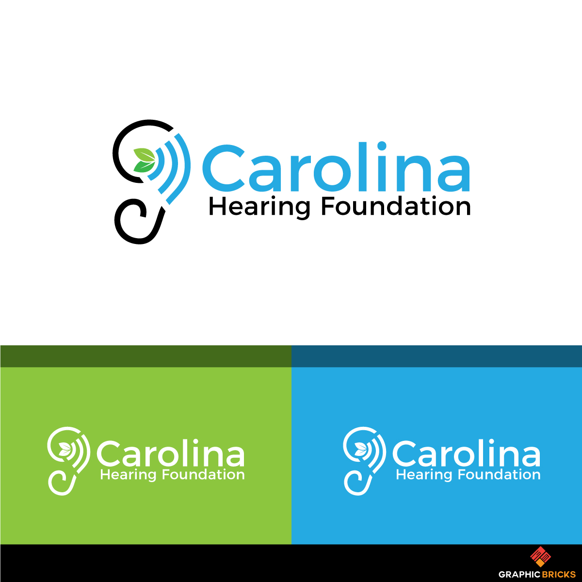 Logo Design by Graphic Bricks for Carolina Hearing Foundation | Design #16783057
