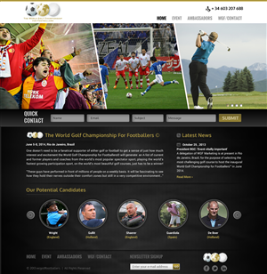The World Golf Championship for Footballers™ | Diseño Web por Sbss
