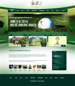 The World Golf Championship for Footballers™ | Diseño Web por eMango