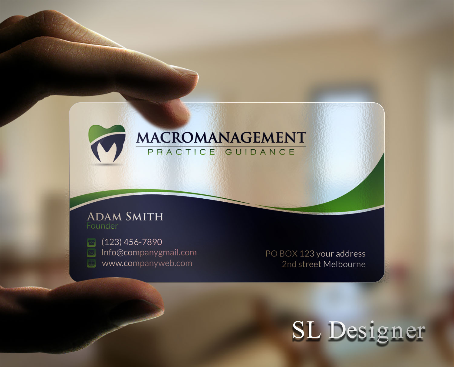 Business Card Design by SL Designer for MacroManagement Practice Guidance | Design #16977013
