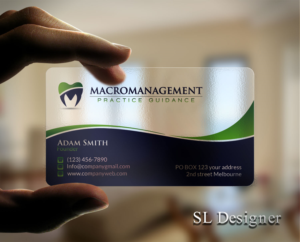 Business Card Design by SL Designer for MacroManagement Practice Guidance | Design: #16977013