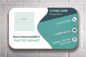 Business Card Design by StutiJ for MacroManagement Practice Guidance | Design #16979476