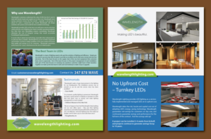 Wavelengh Lighing - Two Pages of Information and Pictures  | Diseño de Flyer por meet007