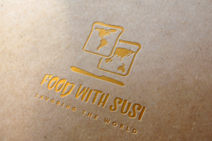 Food With Susi - Savoring the World | Logo Design by Farmiza